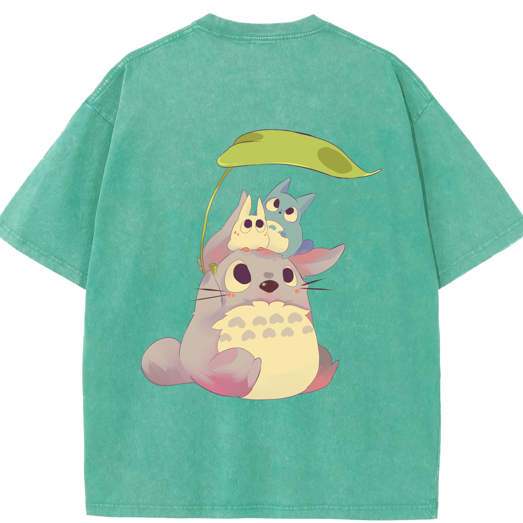 （画像用） となりのトトロ 草壁メイ 草壁サツキ My Neighbor Totoro Satsuki Kusakabe Mei Kusakabe 綿100% ヴィンテージ風 半袖Tシャツ（背面プリント）